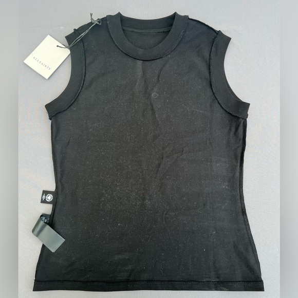 AllSaints Women's Leana Imogen Black Tank XS Extra Small - Picture 8 of 9